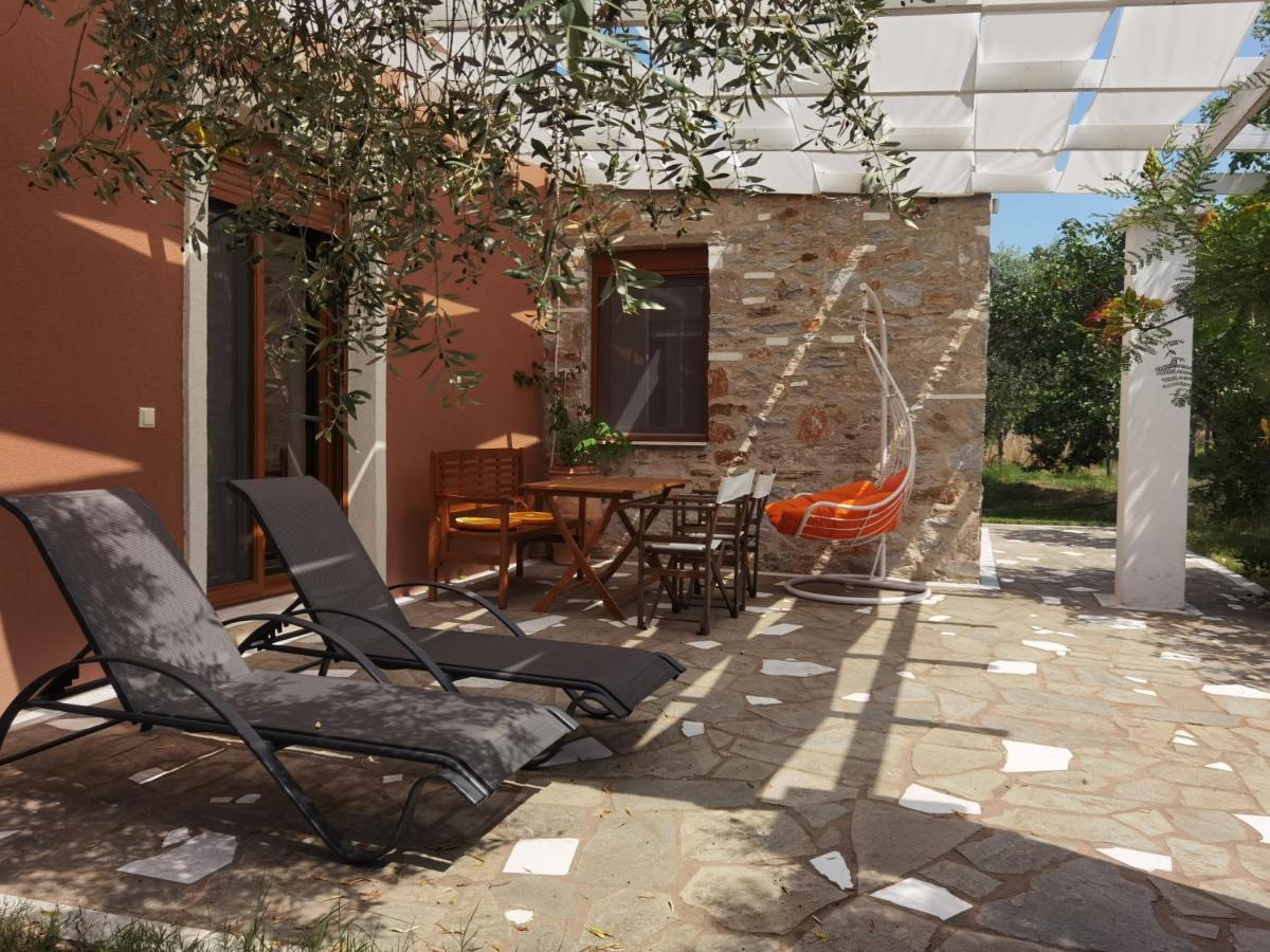 Elea Stone Houses In Organic Quiet Olive Grove, Prinos, Thassos Dış mekan fotoğraf